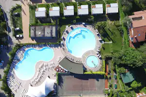 Camping Village Europa Silvella - Campingplatz aus der Vogelperspektive