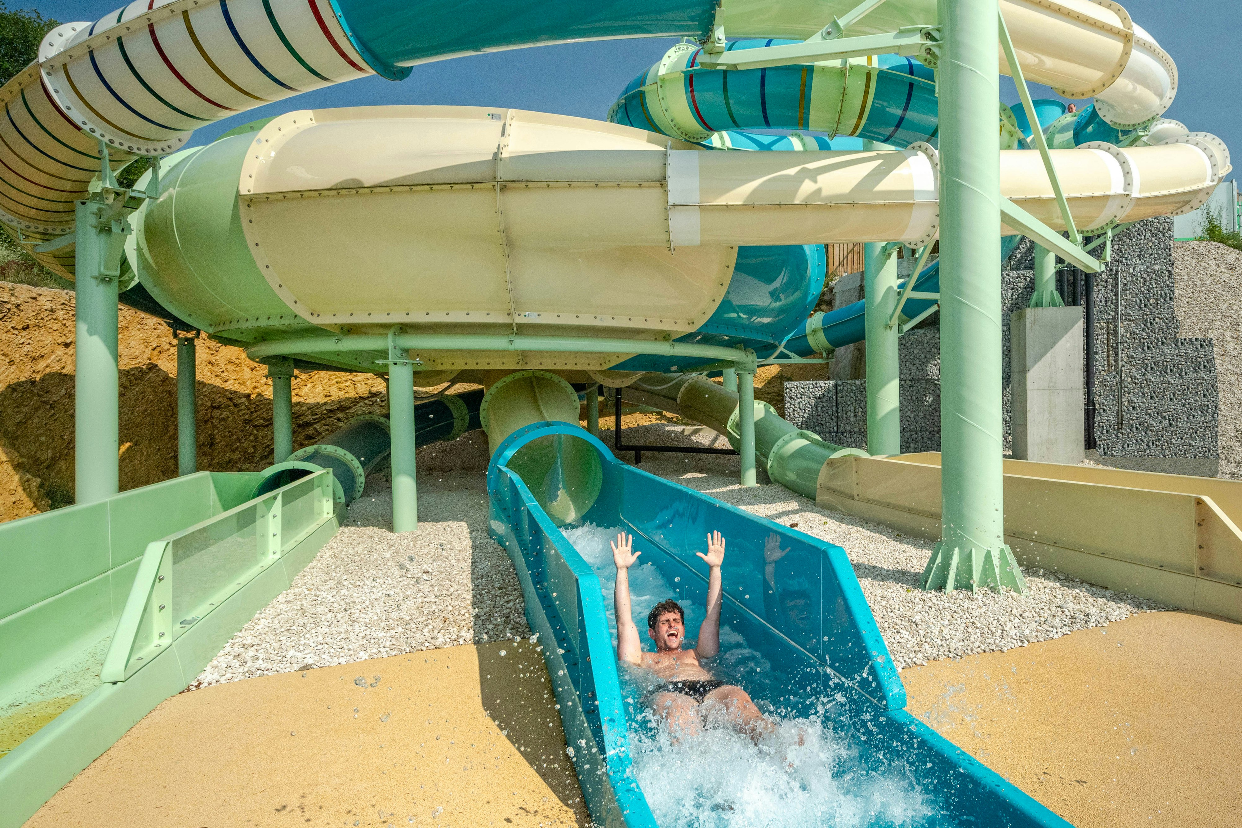 Capfun Camping Village Europing - Wasserrutschen auf dem Campingplatz