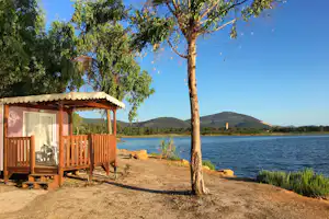 Camping Village Laguna Blu - Mobilheim mit Veranda und Meerblick