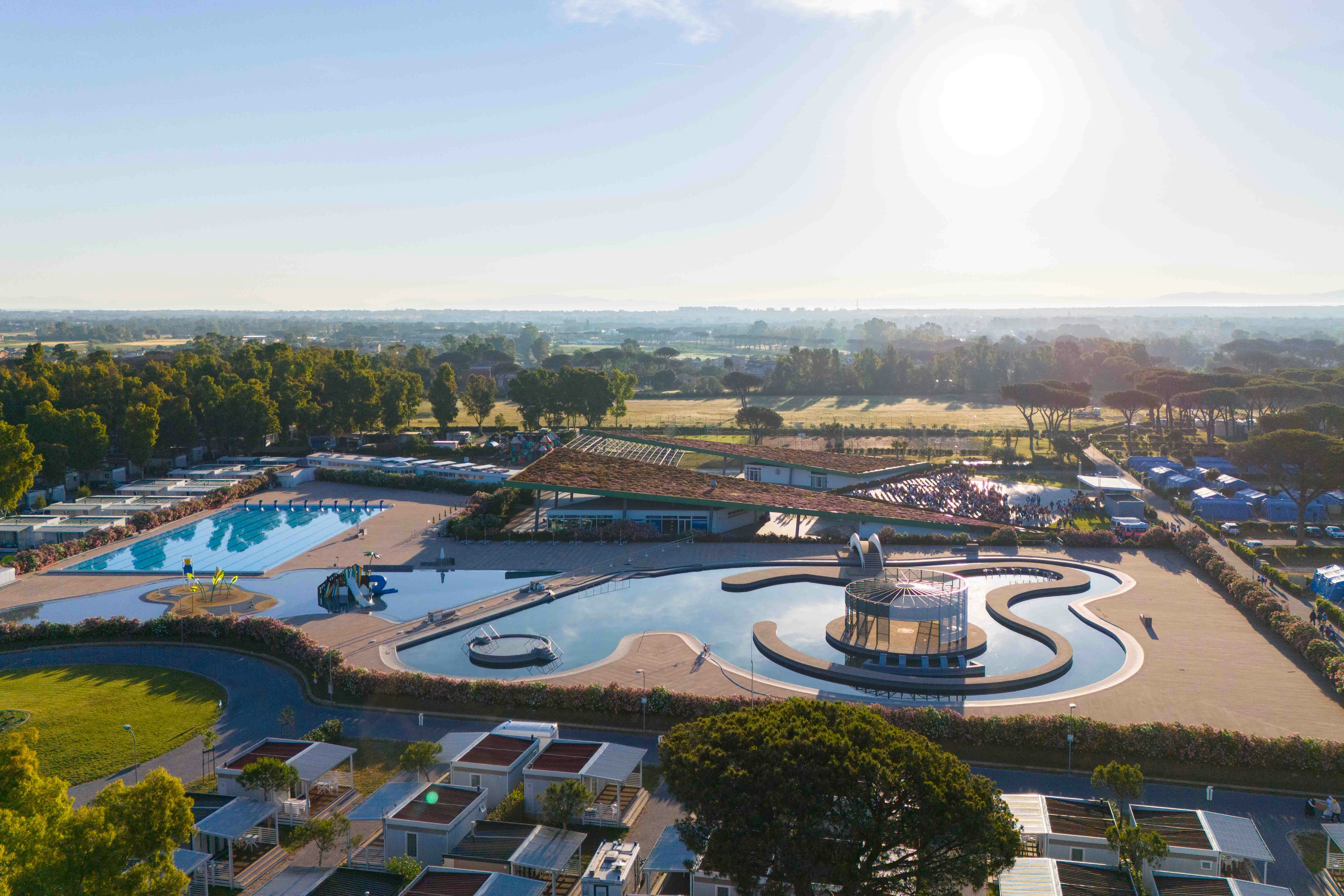 Camping Village Roma Capitol - Blick auf die Poolanlage