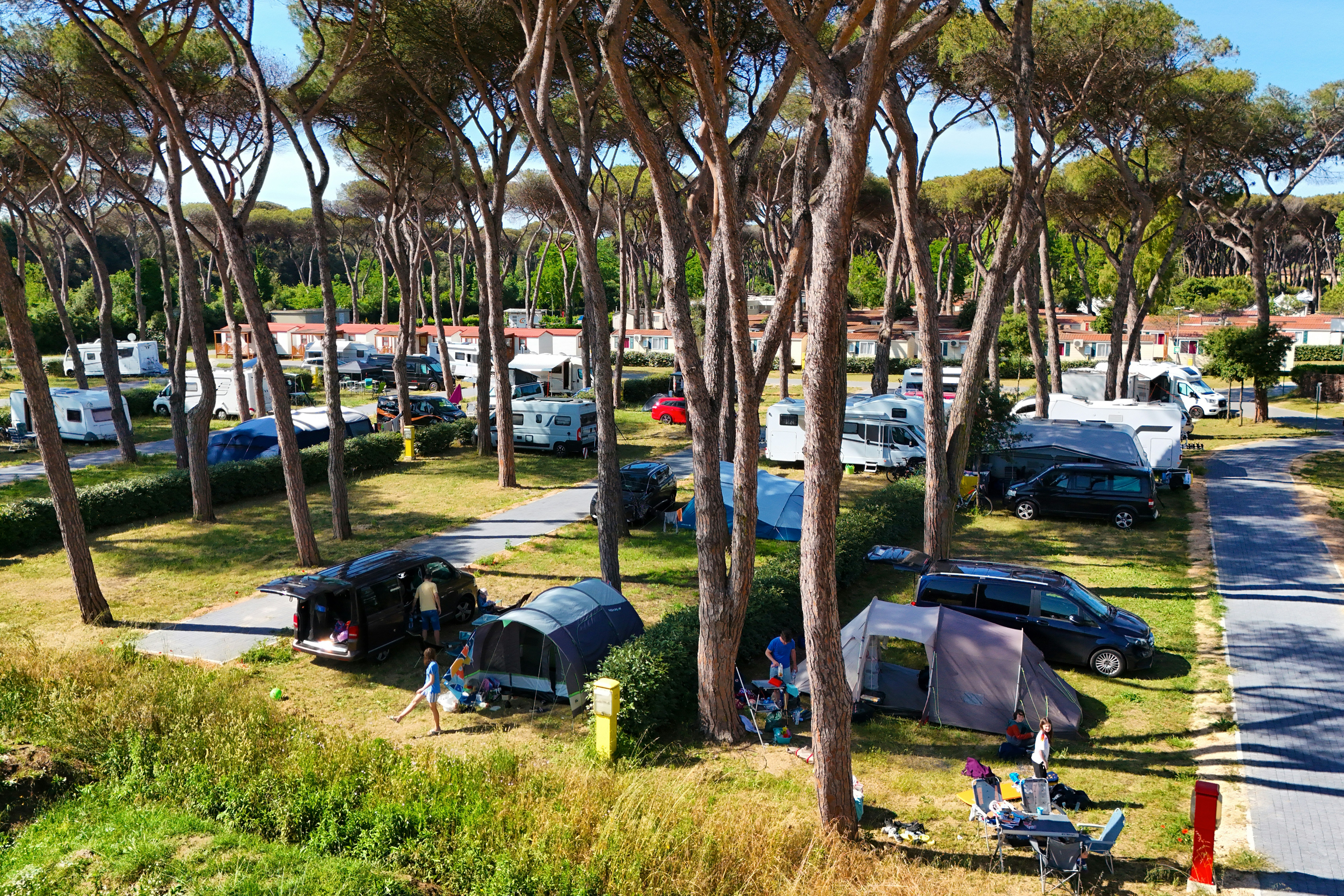 Camping Village Roma Capitol - Standplätze auf dem Campingplatz