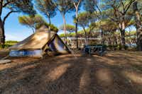 Camping Village Roma Capitol - Zeltplätze im Schatten der Bäume