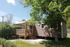 Camping Villey le Sec - Mobilheim mit Terrasse