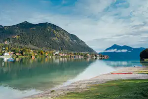 Camping Walchensee - Blick Richtung Walchensee Herzogstand