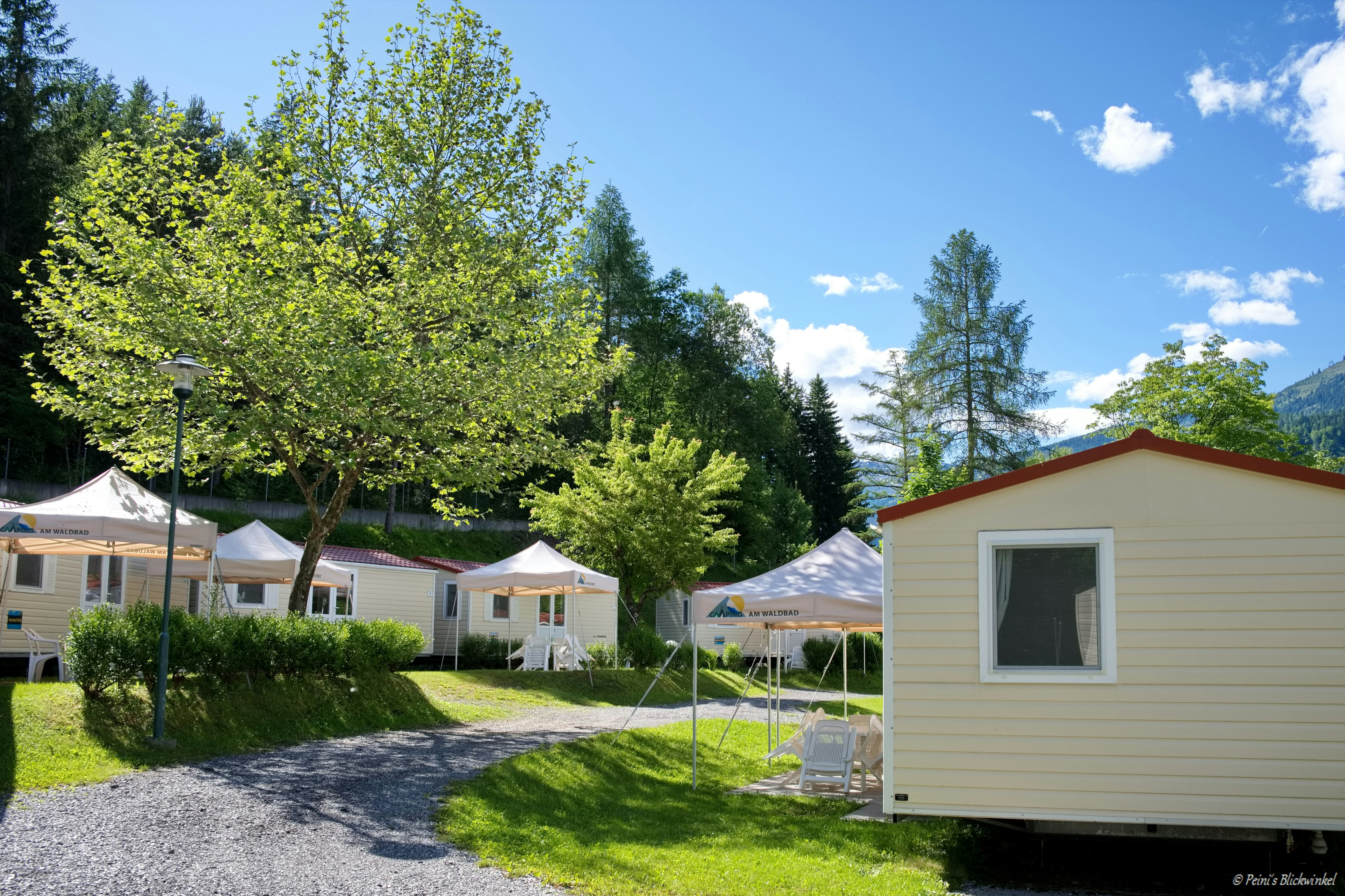 Camping am Waldbad  - Mobilheime auf dem Campingplatz