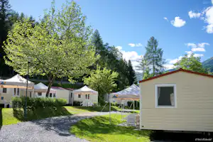 Camping am Waldbad - Mobilheime auf dem Campingplatz