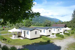 Camping am Waldbad - Mobilheime auf dem Campingplatz