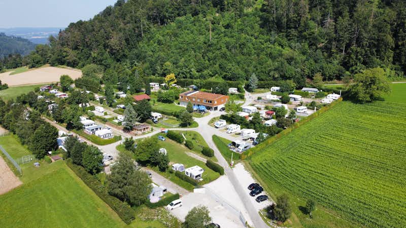 Camping Waldesruh - Luftaufnahme des Campingplatzes