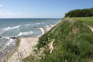 Camping Walkyrien - Küstenabschnitt vom Campingplatz