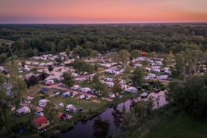 Camping Wedderbergen - Campingplatz aus der Vogelperspektive