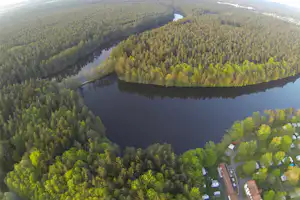 Camping Weichselbrunn - Campingplatz aus der Vogelperspektive