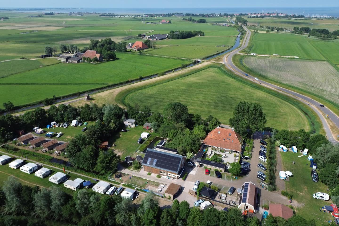Camping Welgelegen  - Luftaufnahme des Campingplatzes