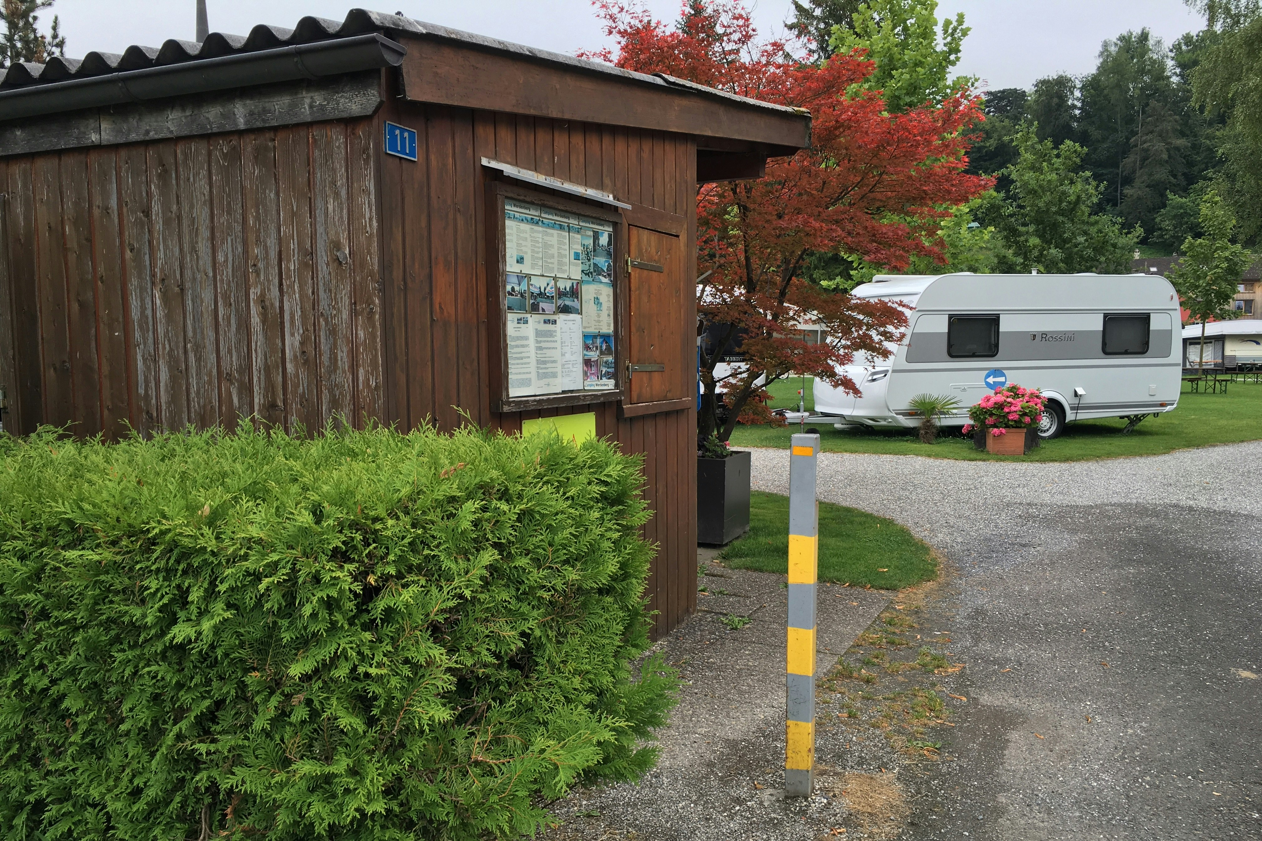 Camping Werdenberg  -  Rezeption vom Campingplatz