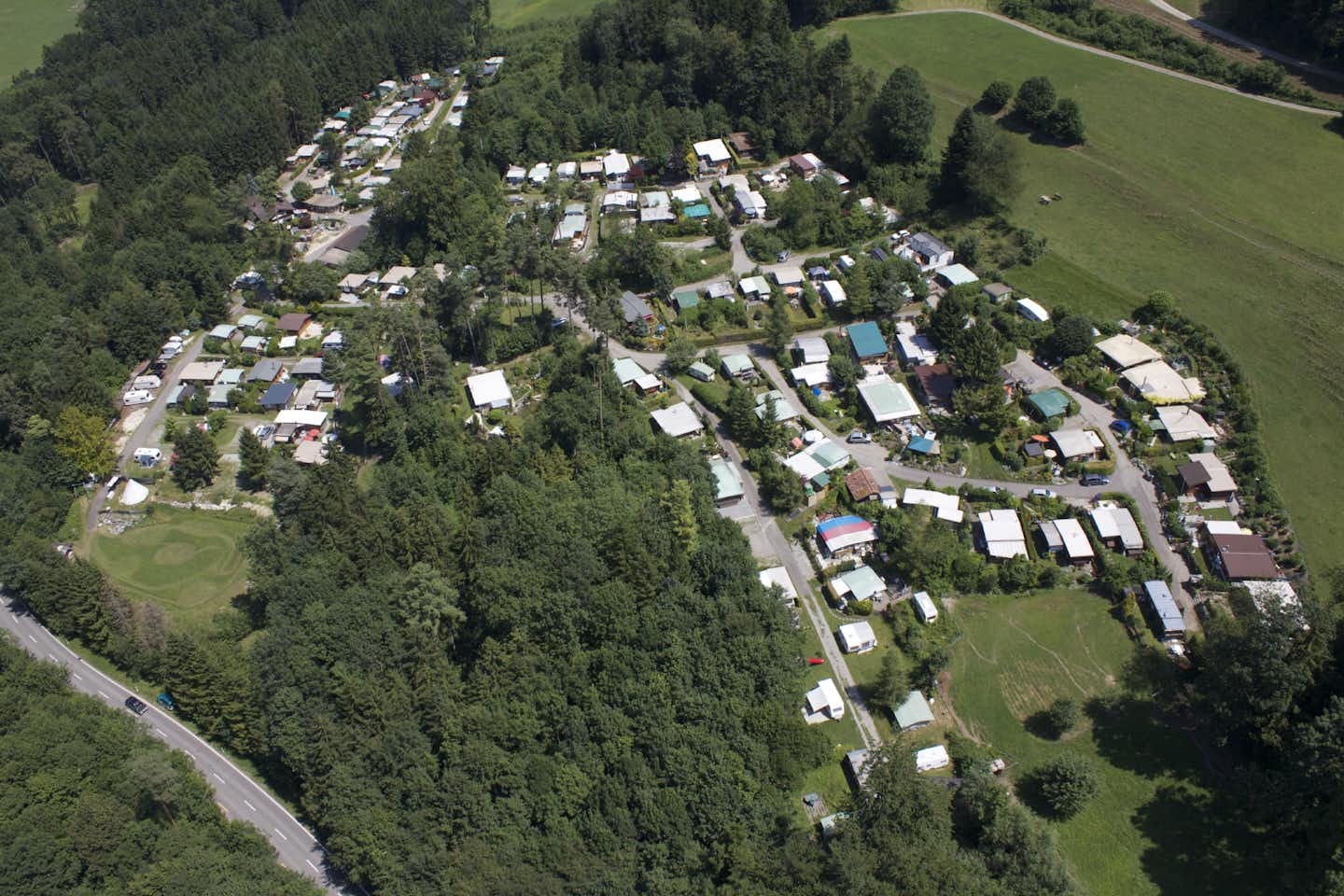 Camping Wildberg - Campingplatz Luftaufnahme