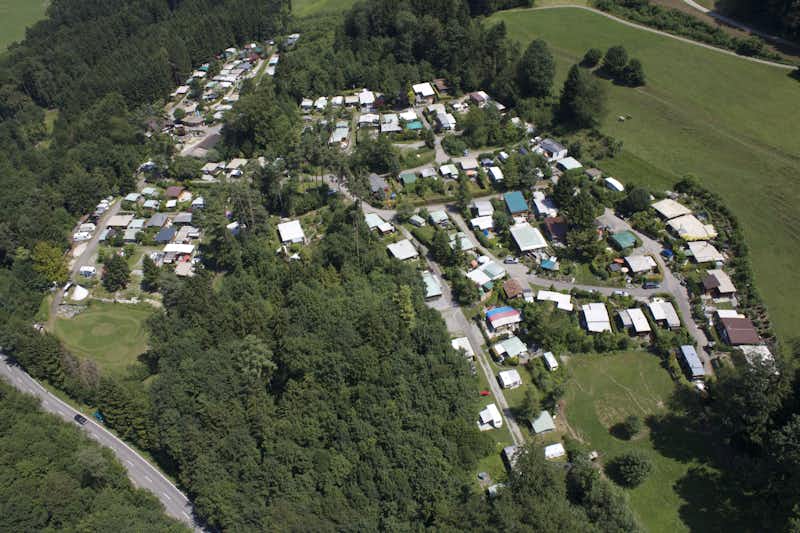 Camping Wildberg - Campingplatz Luftaufnahme