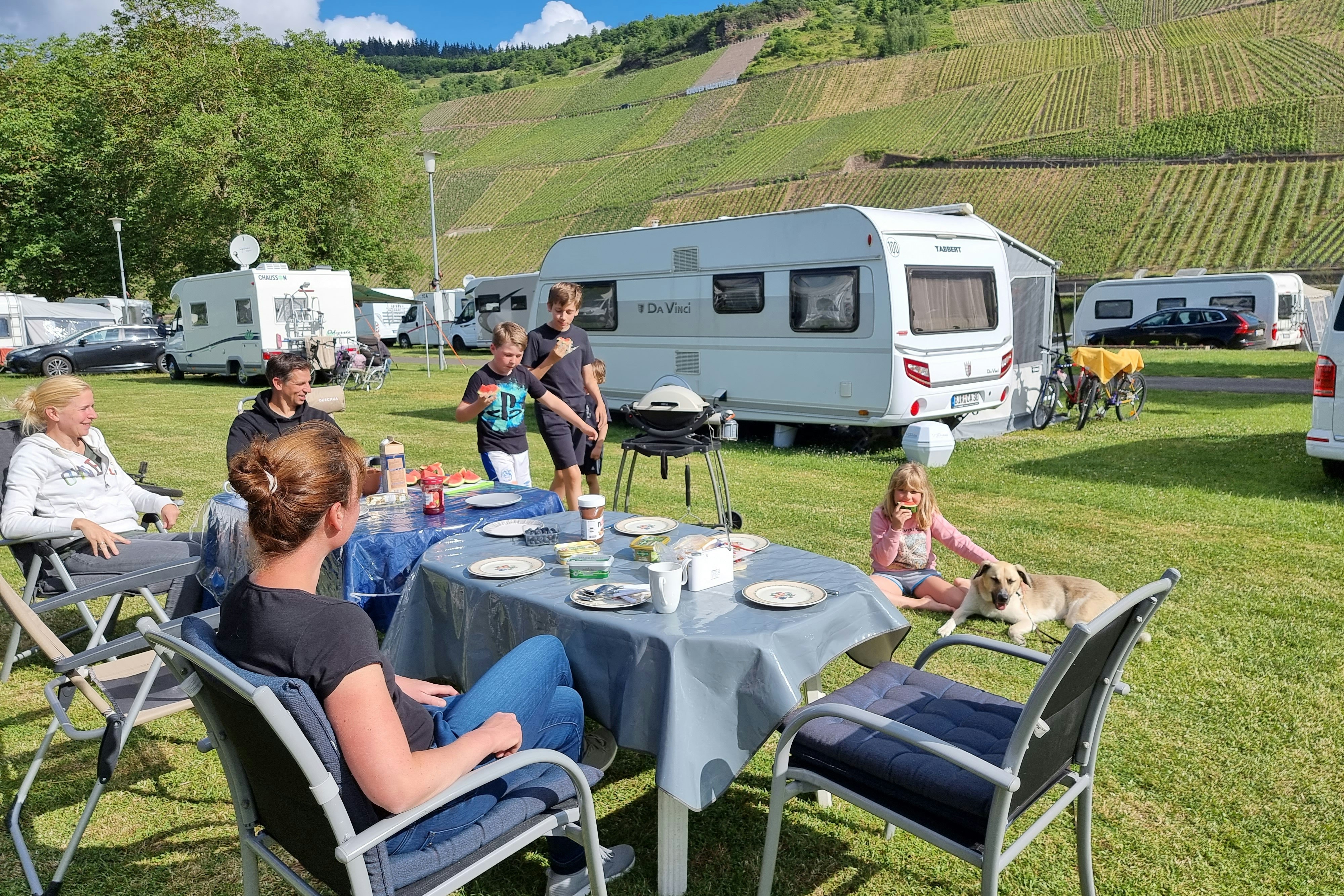 Camping Wolf - Familienstellplatz auf der Wiese