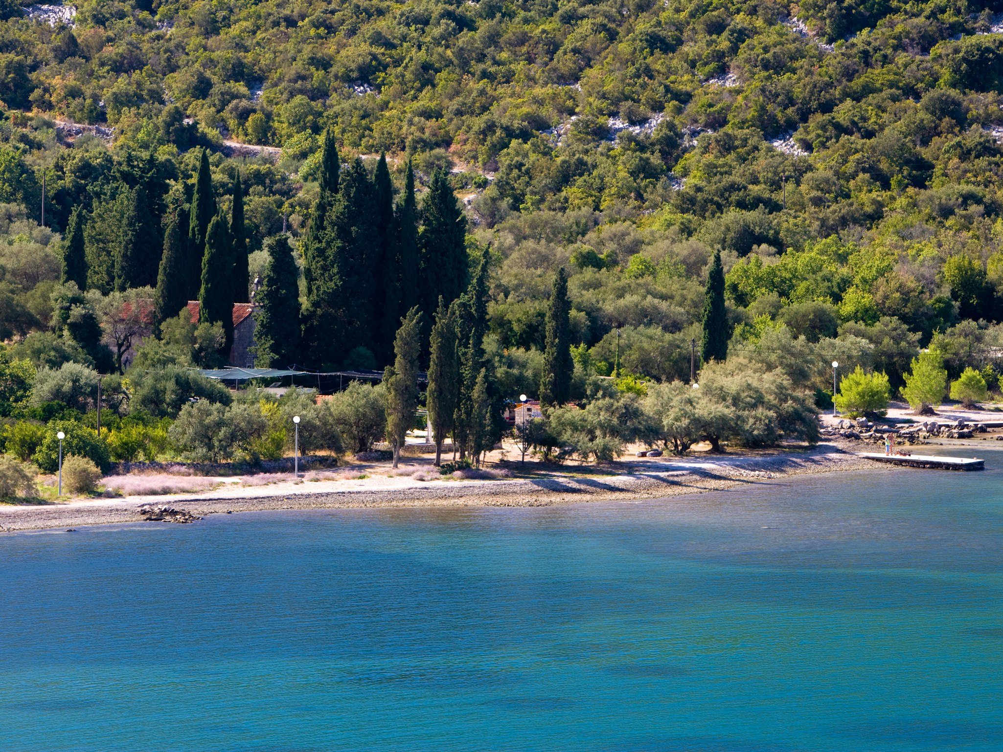 Brijesta Dubrovnik Camping  Camping Zakono - Blick auf die Küste am Campingplatz