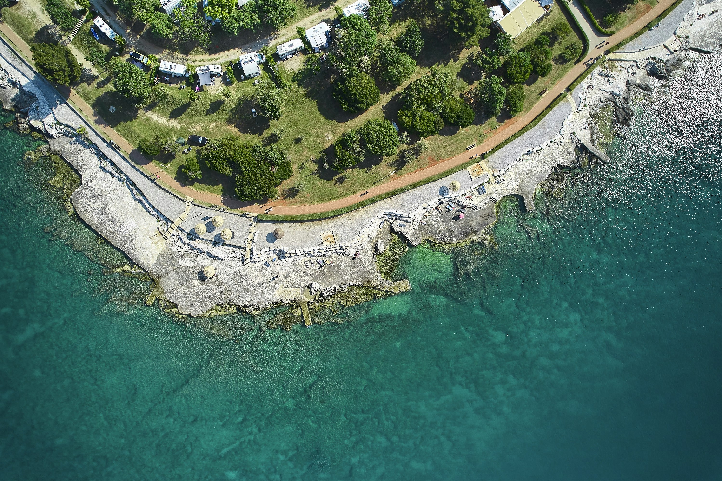 Camping Zelena Laguna  - Campingplatz aus der Vogelperspektive