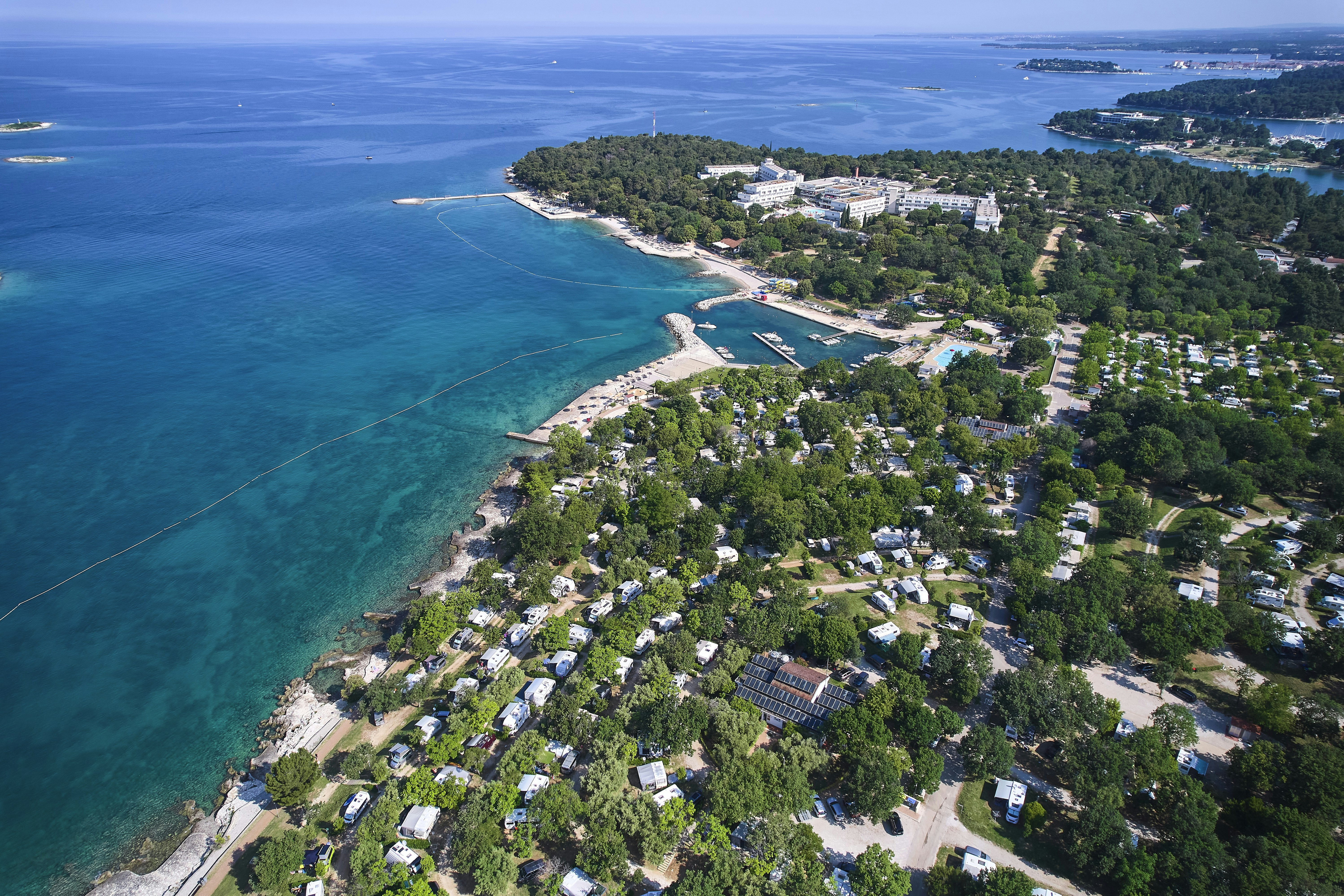 Camping Zelena Laguna  - Luftaufnahme des Campingplatzes