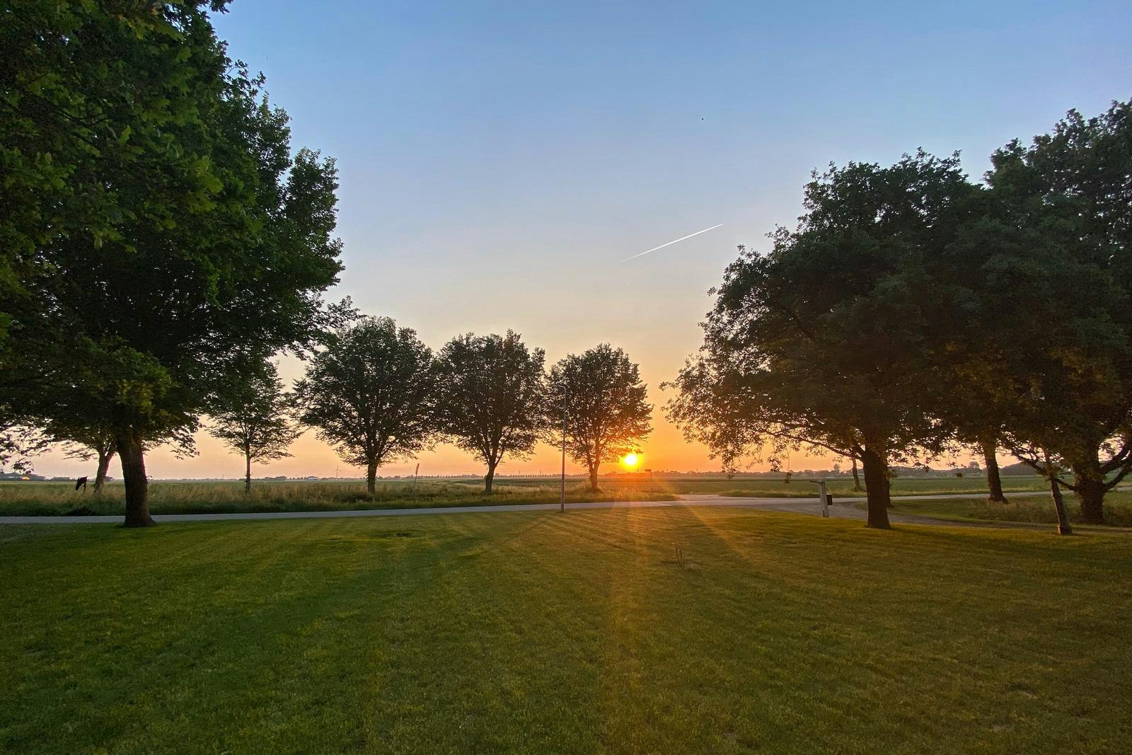 Camping Zonnehove - Sonnenuntergang über dem Campingplatz