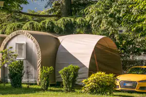 Camping Zoo - Mobilheim auf dem Campingplatz