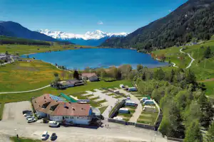 Camping zum See - Übersicht auf das gesamte Campingplatz Gelände