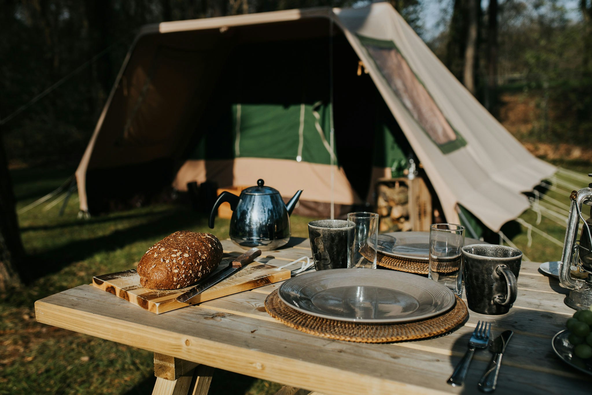 Camping Zwanemeer - Frühstück auf dem Campingplatz