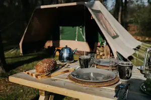 Camping Zwanemeer - Frühstück auf dem Campingplatz