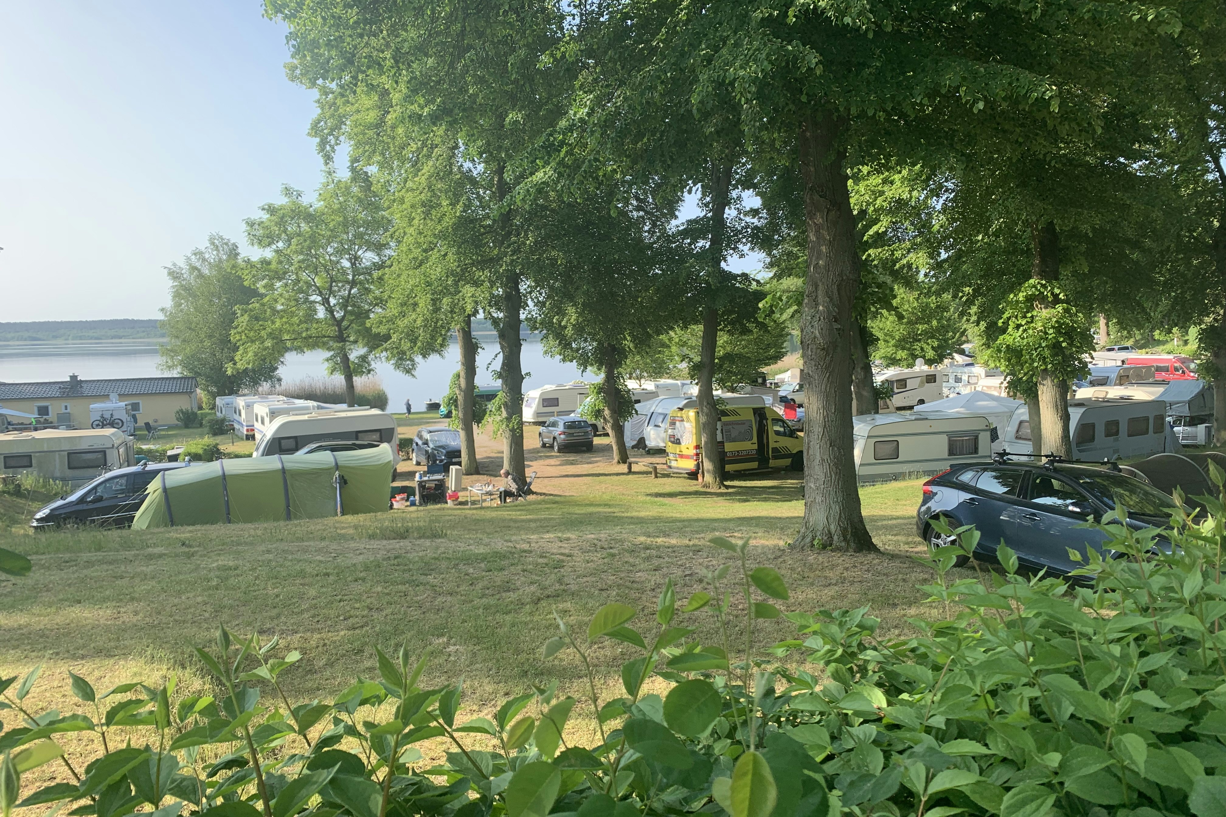 Campingplatz am Zwenzower Ufer  Camping Zwenzower Ufer - Standplätze im Grünen auf dem Campingplatz
