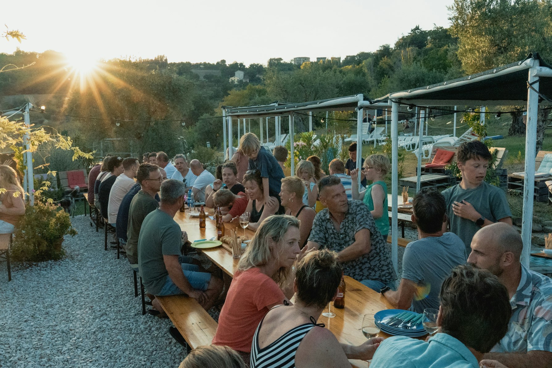 Camping44 - Terrasse Restaurant  auf dem Campingplatz