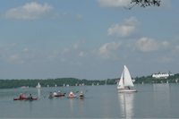 Campingpark Gut Ruhleben  - Boot fahren auf dem Großen Plöner See am Campingplatz