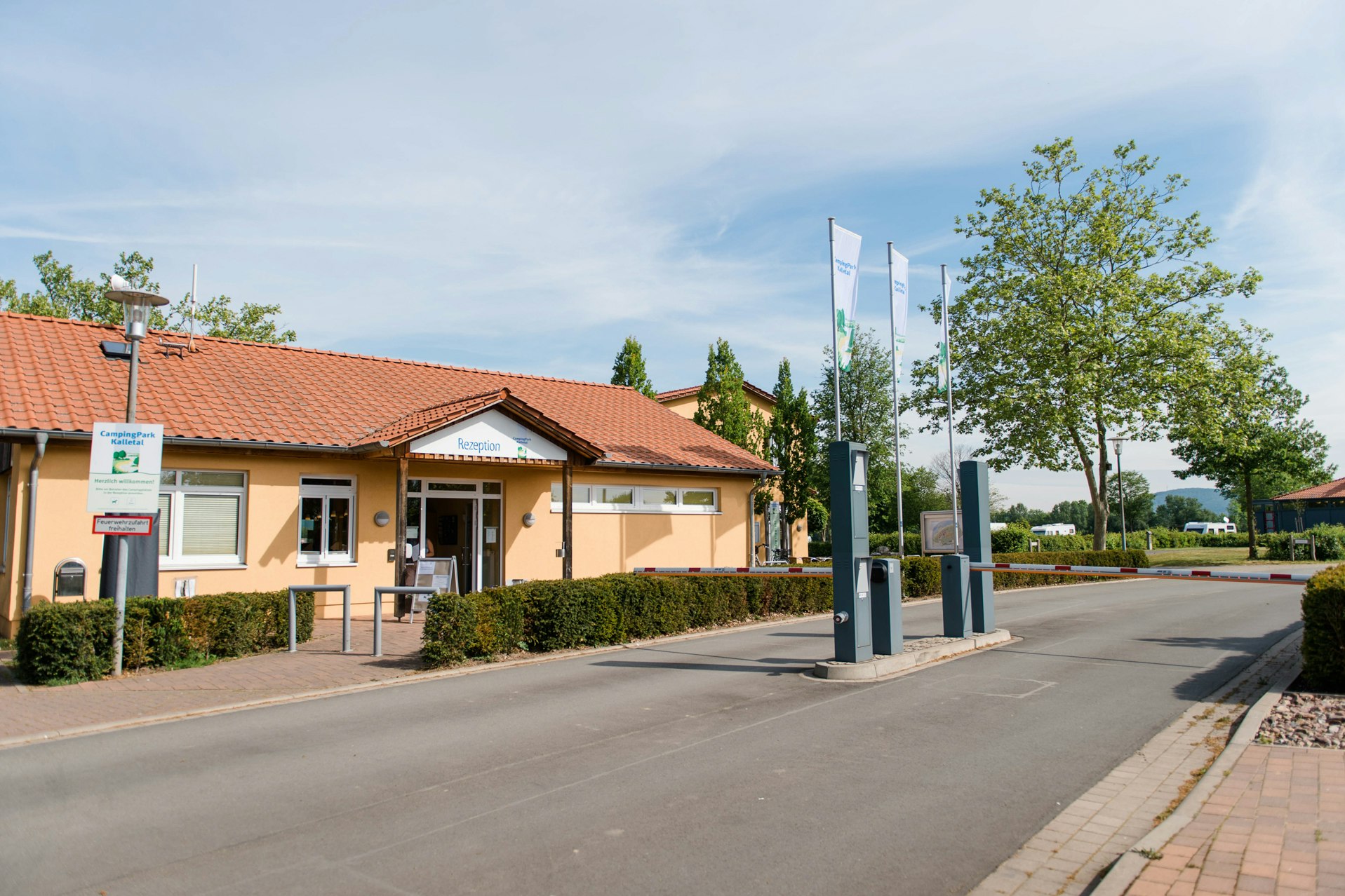 Campingpark Kalletal - Einfahrt des Campingplatzes