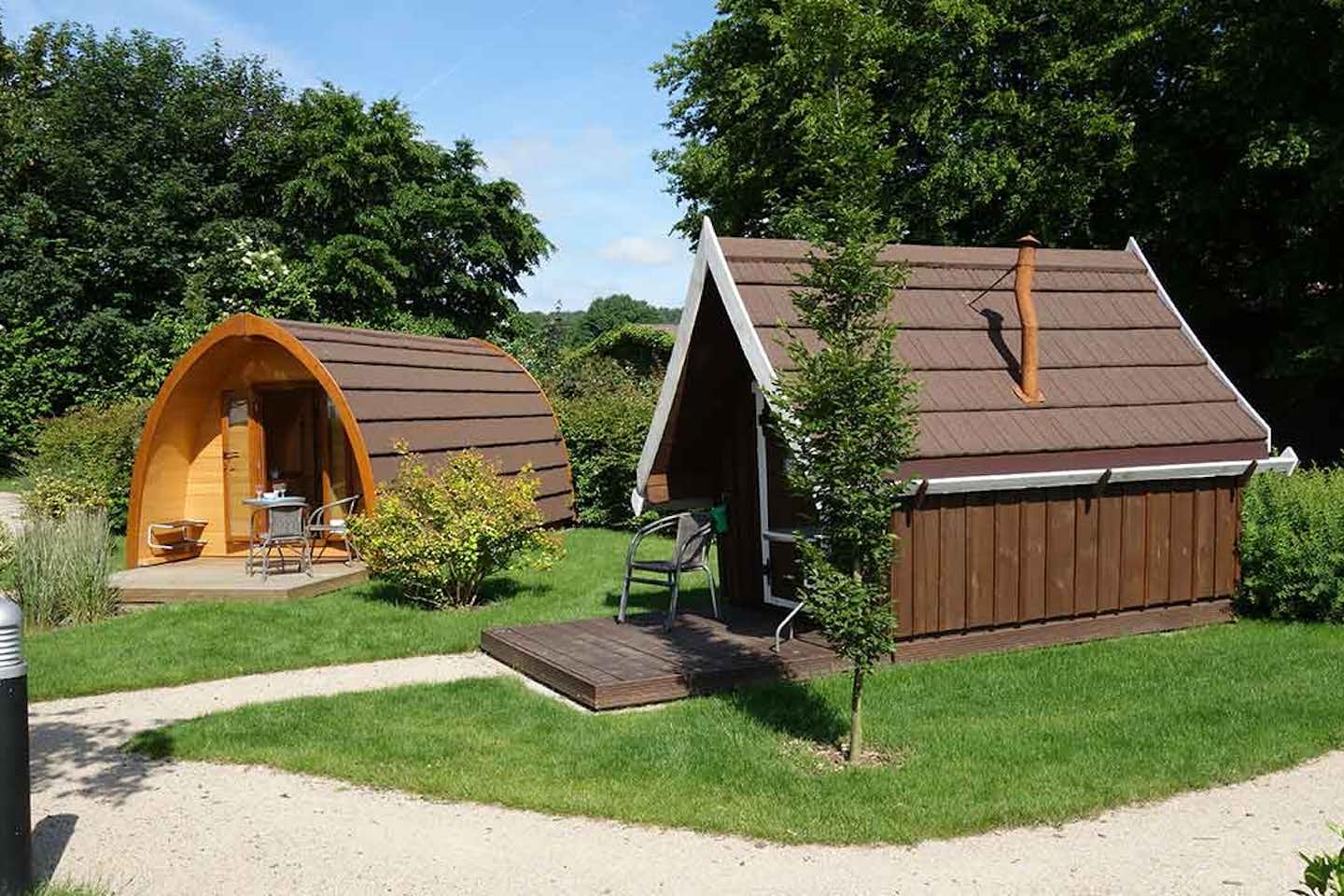 Campingpark Kerstgenshof  -  Mobilheime vom Campingplatz mit Veranda im Grünen