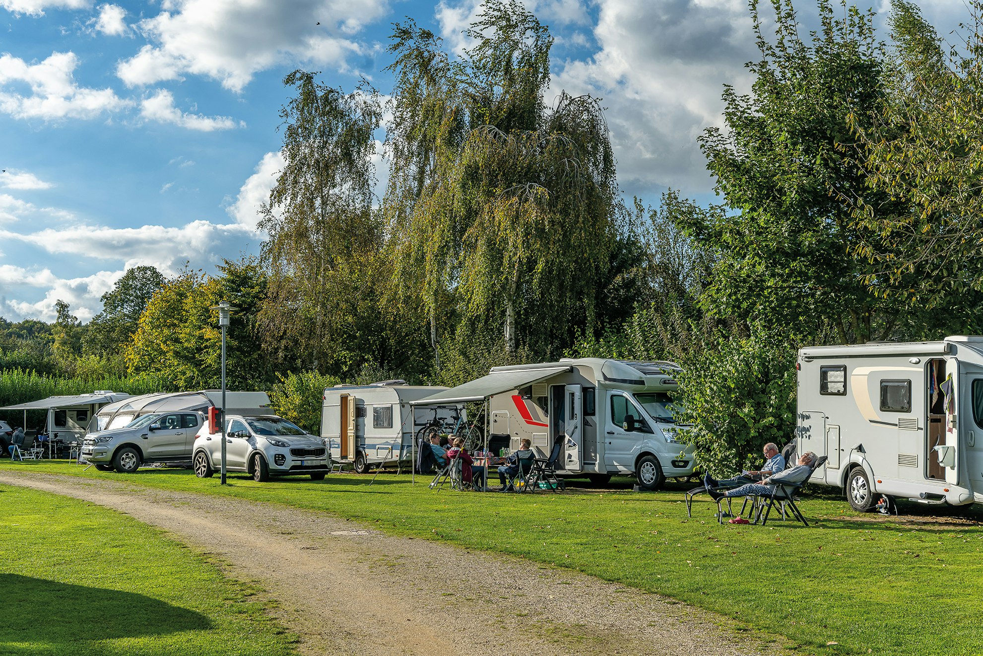 Campingpark Kerstgenshof - Wohnmobil- und Wohnwagenstandplätze auf der Wiese
