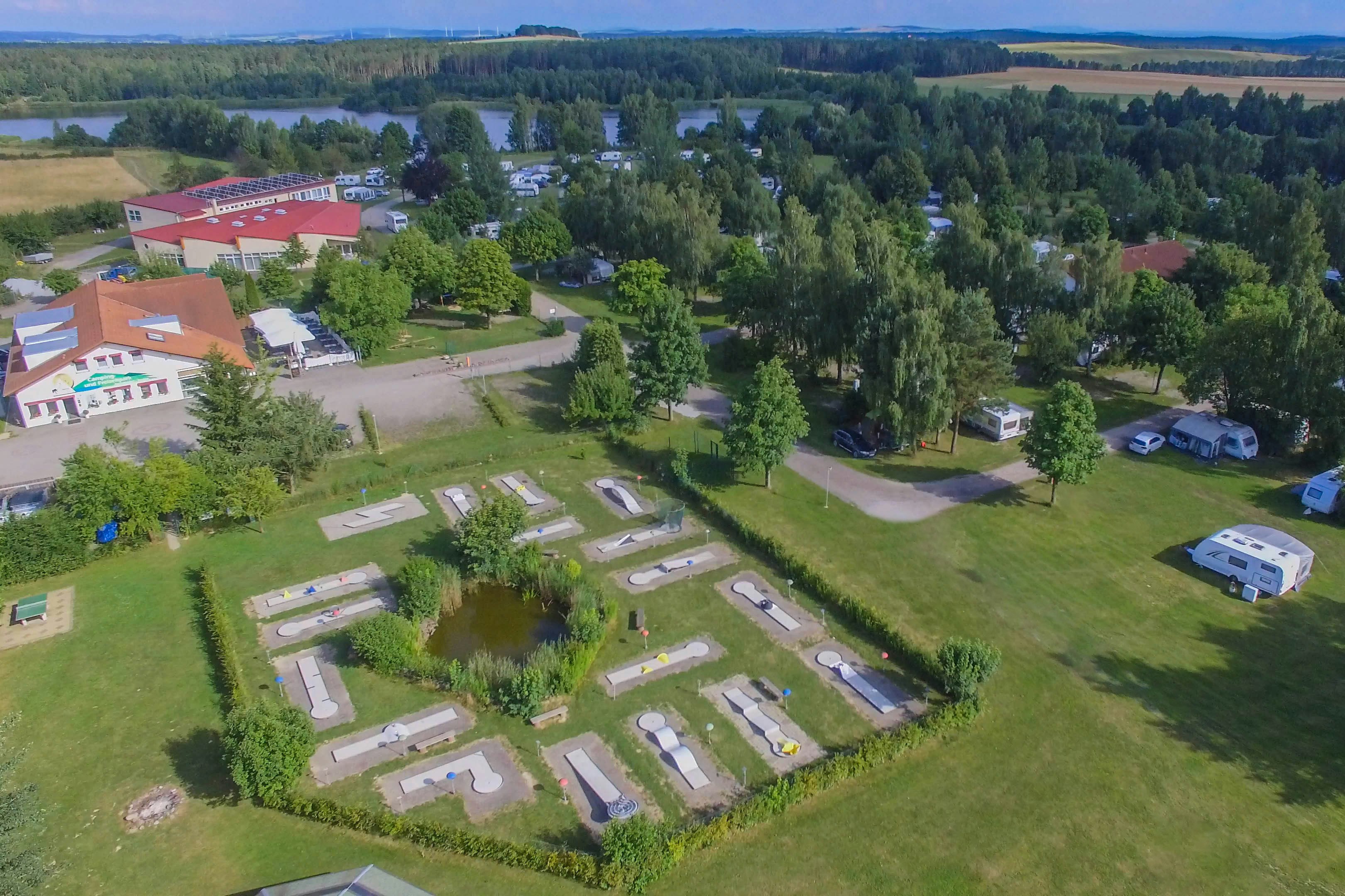 Campingpark LuxOase  - Campingplatz aus der Vogelperspektive