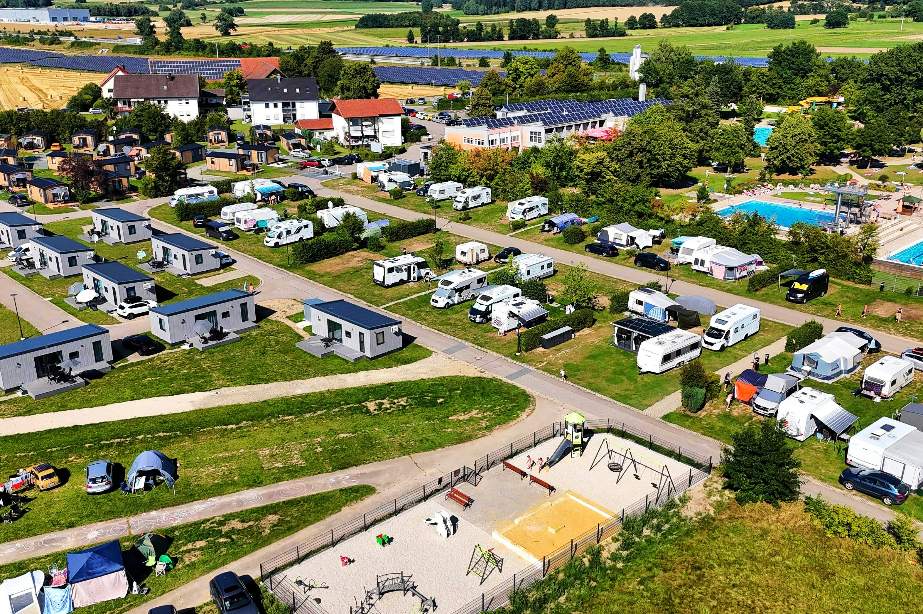 Campingpark Nabburg  - Luftaufnahme des Campingplatzes