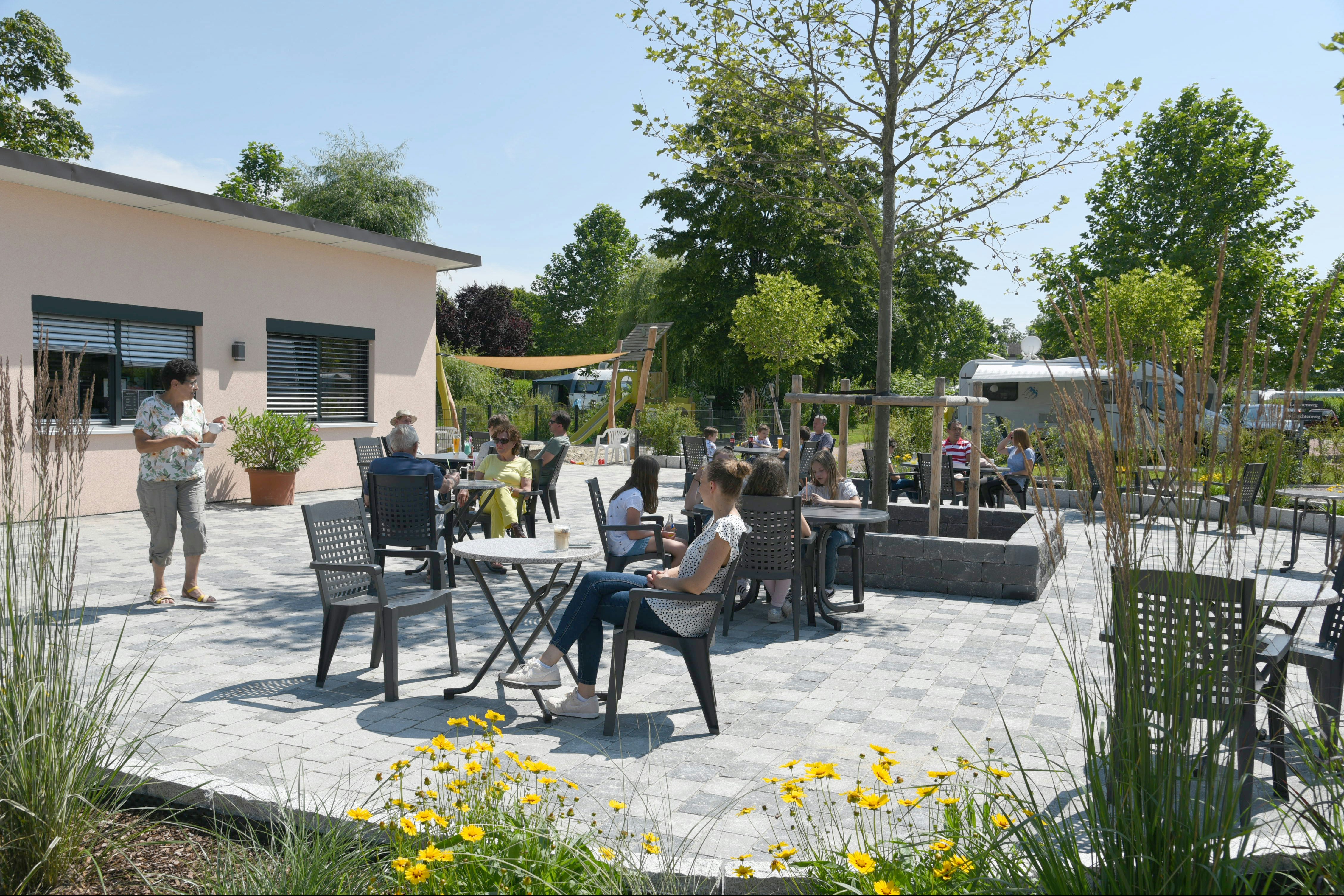 Campingpark Oase  - Restaurant mit Terrasse auf dem Campingplatz