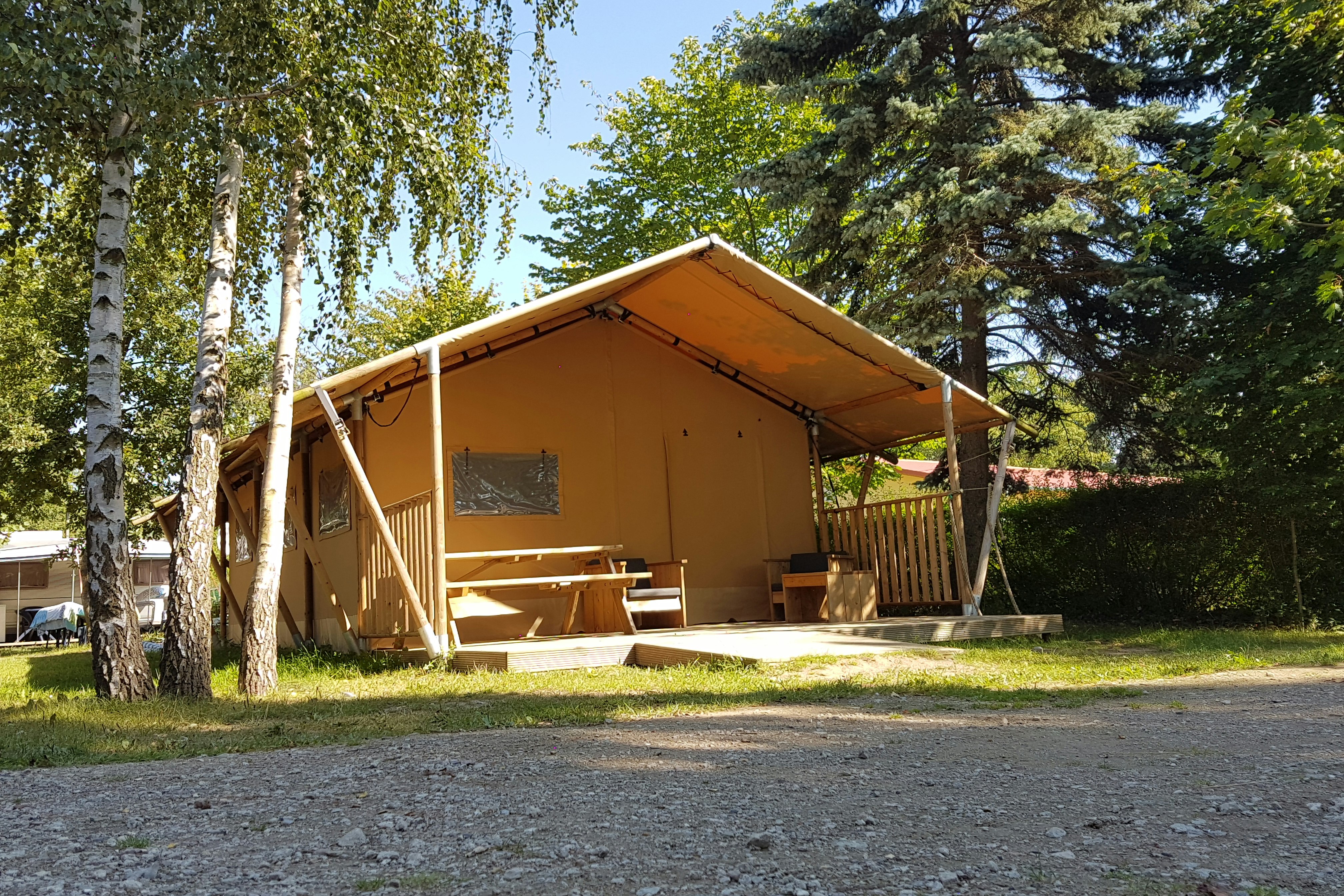 Campingpark Ostseebad Rerik - Safari Zelt auf dem Campingplatz