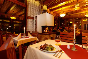 Campingpark Sanssouci - Restaurant mit Kamin
