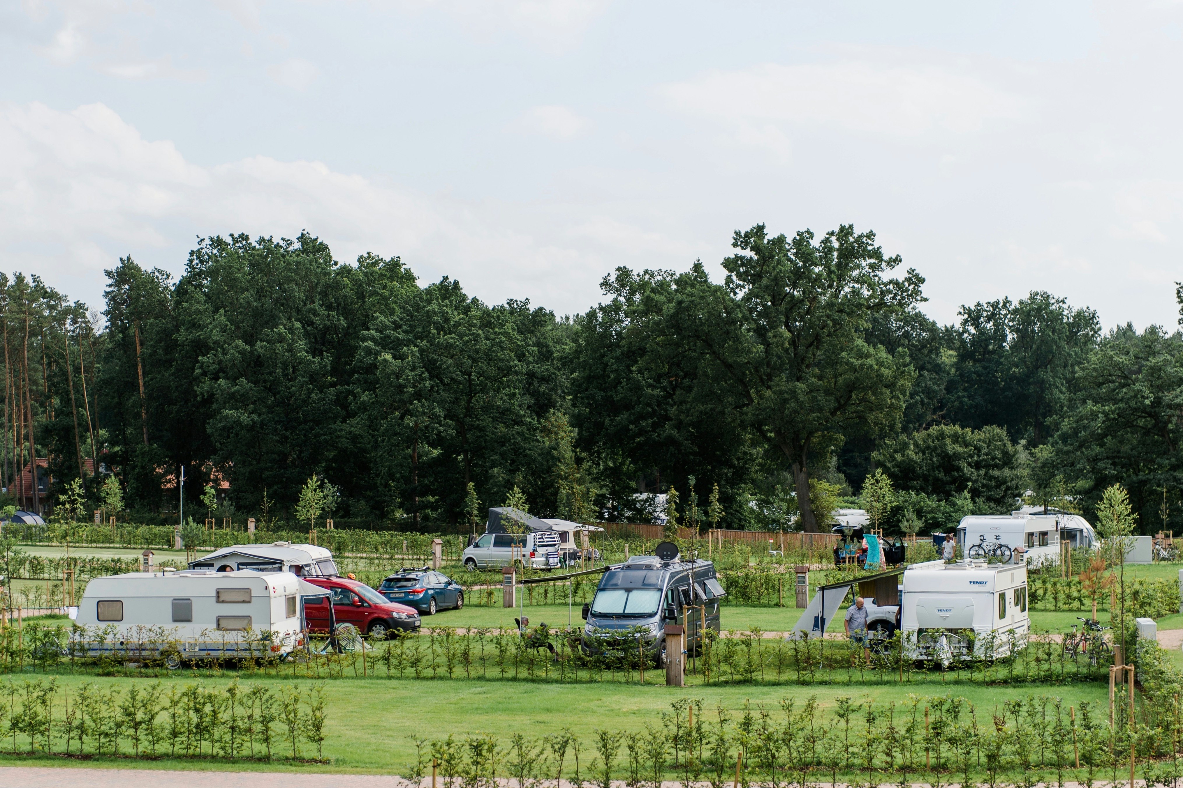 Campingpark Südheide  - Blick auf den Stellplatz vom Campingplatz