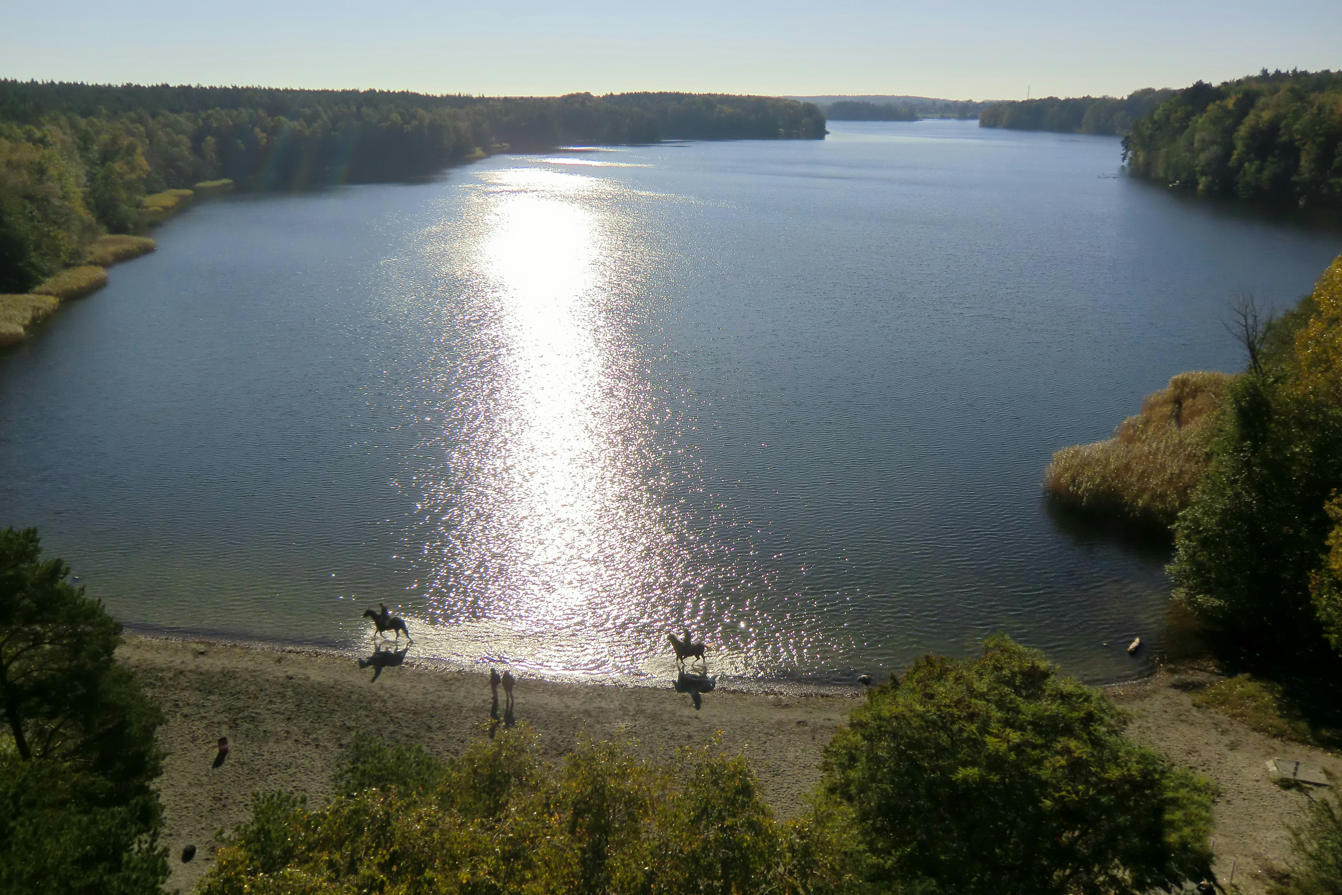 Campingplatz ABC Am Großensee - Luftaufnahme des Sees am Campingplatz