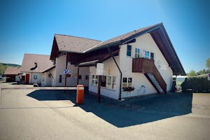 Campingplatz am Badsee - Einfahrt und Rezeption des Campingplatzes