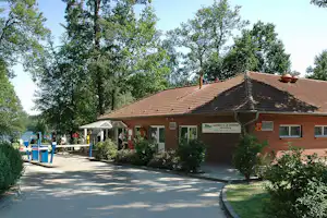 Campingplatz am Drewensee - Einfahrt und Rezeption vom Campingplatz