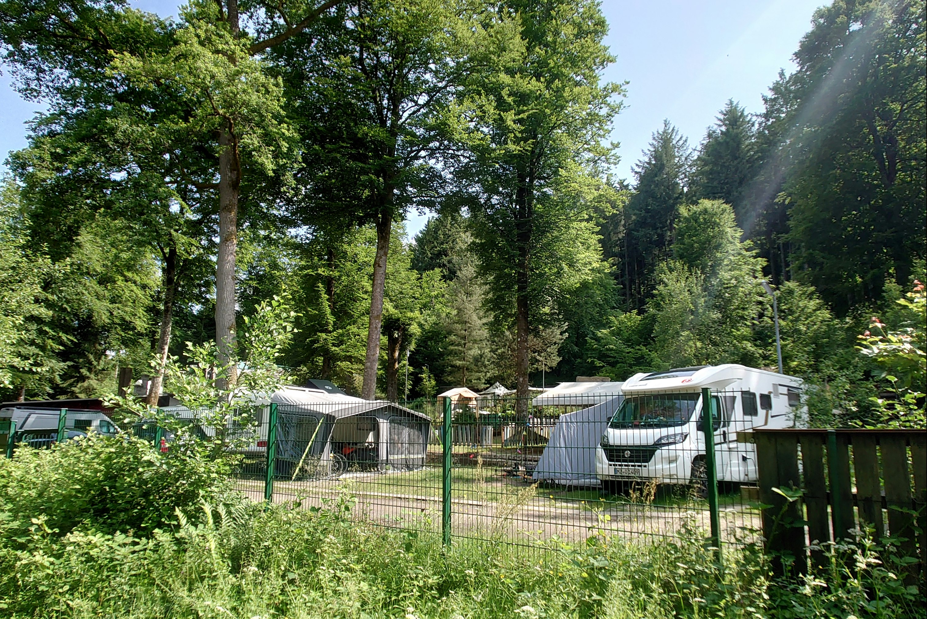 Campingplatz am Gelterswoog - Standplätze im Grünen auf dem Campingplatz