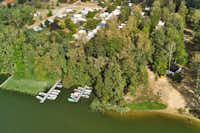 Campingplatz am Großen Mochowsee - Luftbild Lage am See