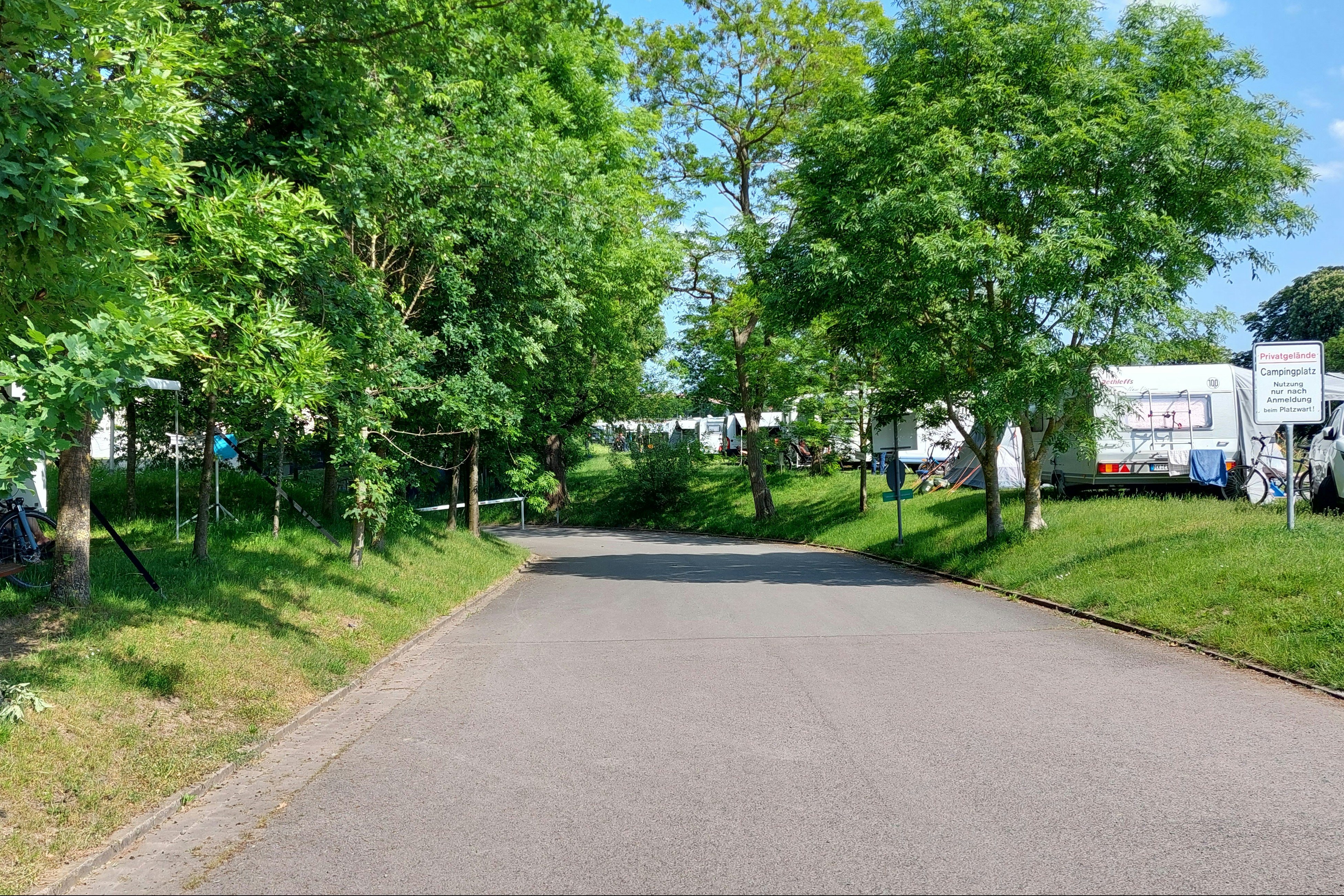 Campingplatz am Hahler Hafen - Standplätze auf dem Campingplatz