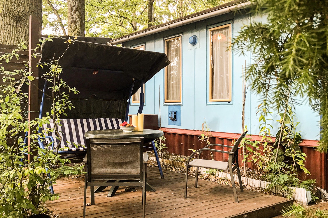 Campingplatz -Am Kamernschen See-  - Mobilheim mit Terrasse auf dem Campingplatz