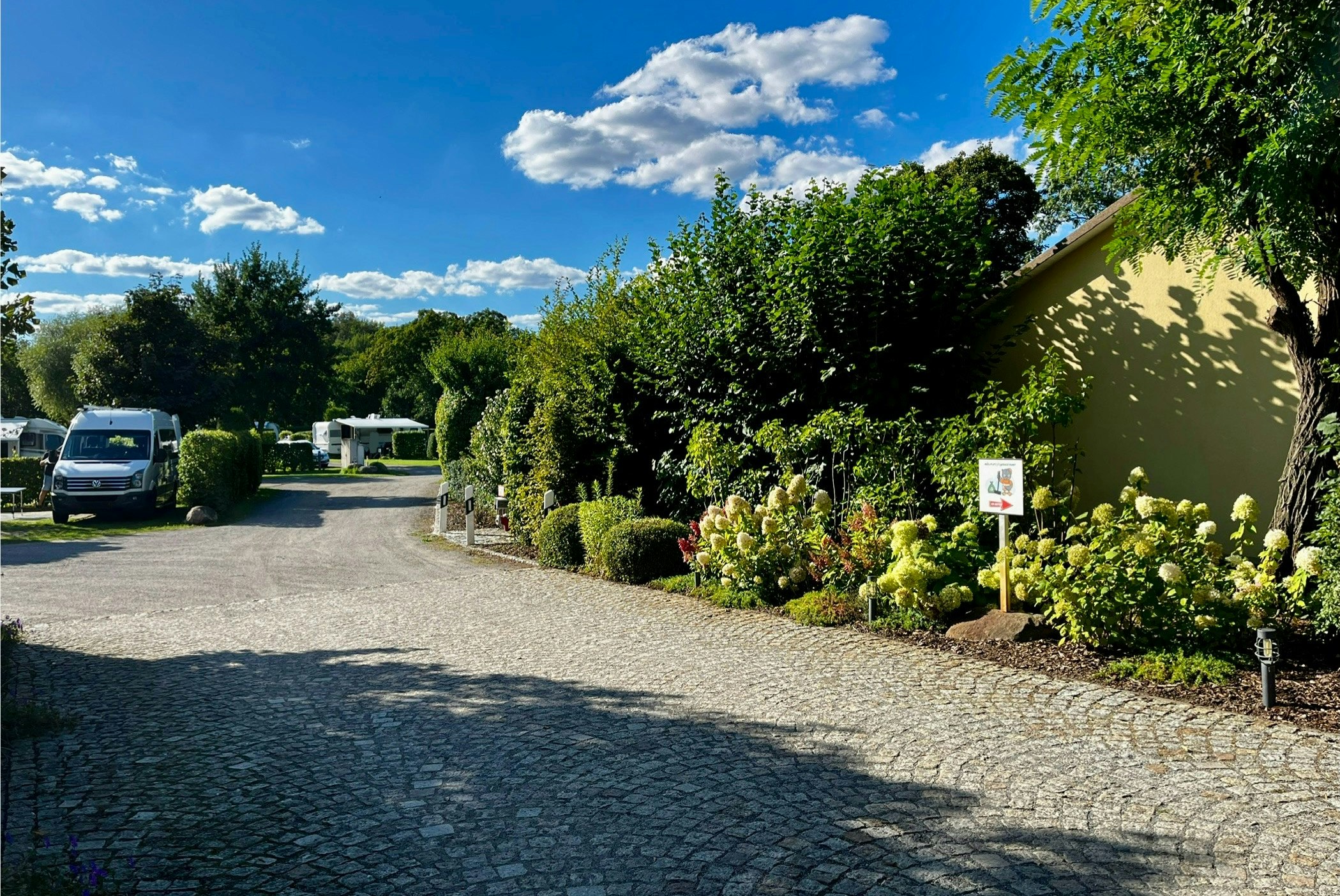 Camping Bei Berlin Am Mahlower See  Campingplatz am Mahlower See - Einfahrt des Campingplatzes