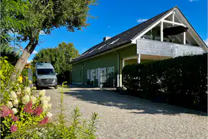 Camping Bei Berlin Am Mahlower See Campingplatz am Mahlower See - Rezeption und Einfahrt des Campingplatzes