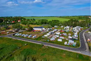 Campingplatz am Markkleeberger See - Übersicht auf das gesamte Campingplatz Gelände